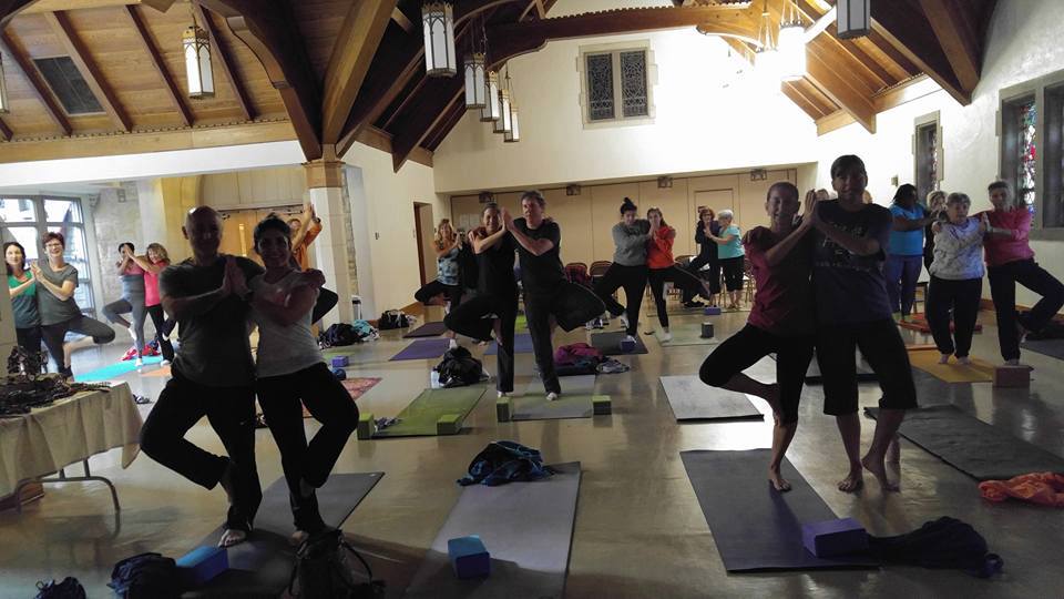 Yoga fundraising event